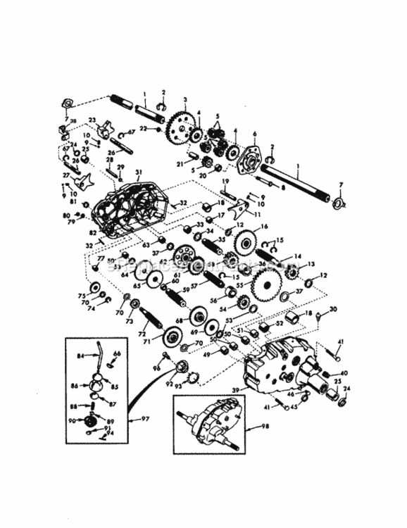 Page K Diagram and Parts List for 917273013  Craftsman Lawn Tractor