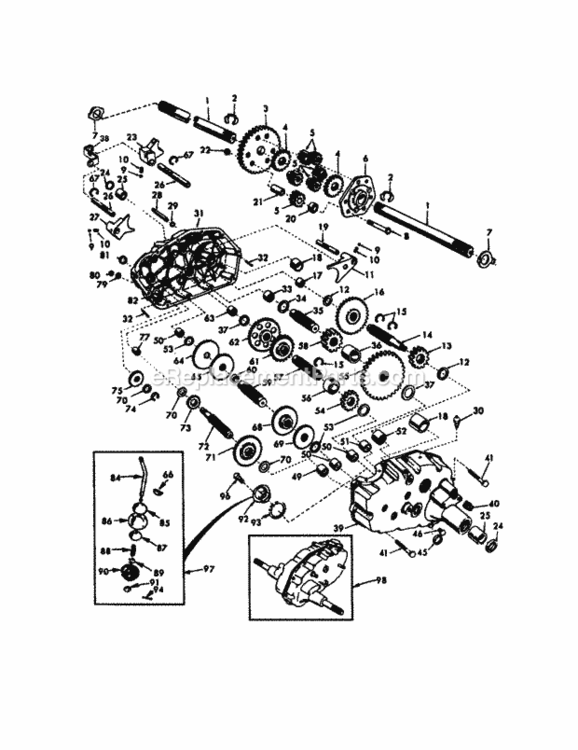 Page J Diagram and Parts List for 917273014  Craftsman Lawn Tractor