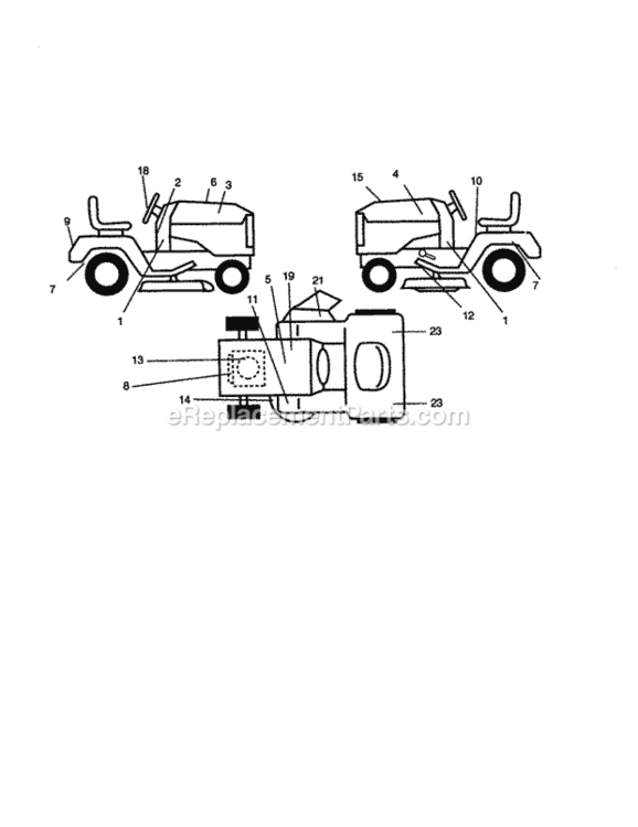 Page K Diagram and Parts List for 917273014  Craftsman Lawn Tractor