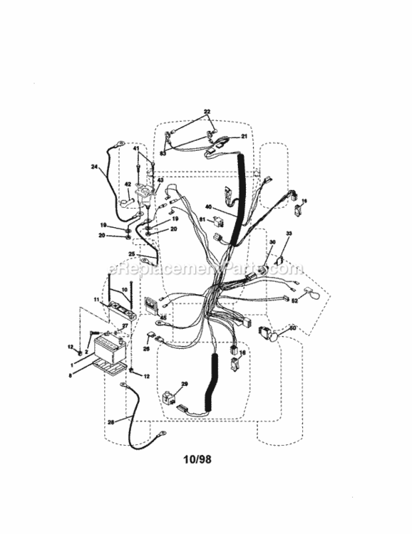 Page A Diagram and Parts List for 917273020  Craftsman Lawn Tractor