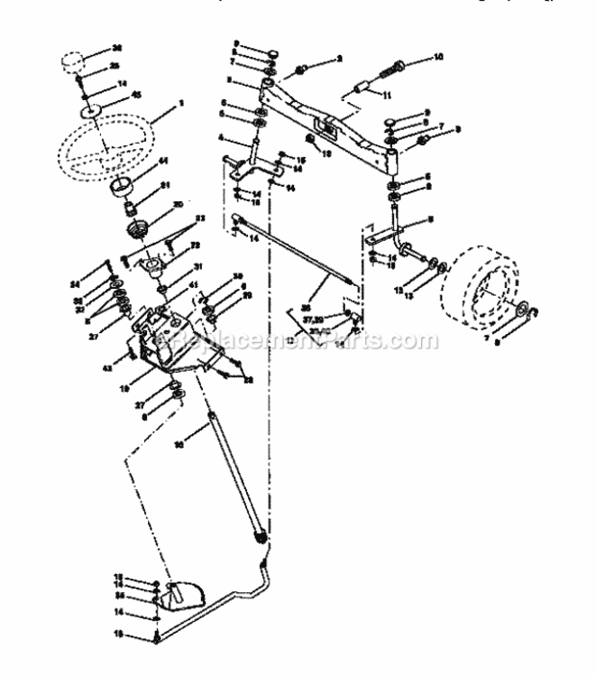 Page D Diagram and Parts List for 917273020  Craftsman Lawn Tractor