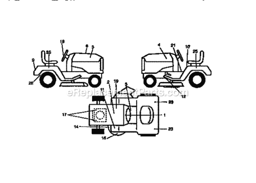 Page G Diagram and Parts List for 917273020  Craftsman Lawn Tractor