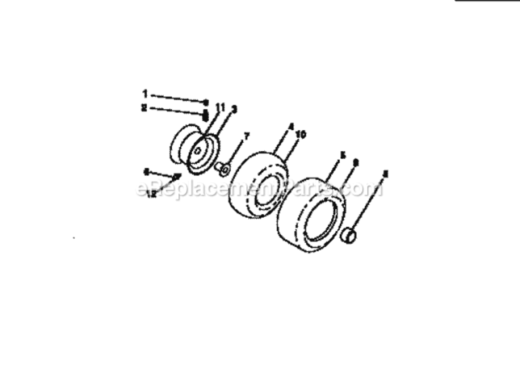 Page H Diagram and Parts List for 917273020  Craftsman Lawn Tractor
