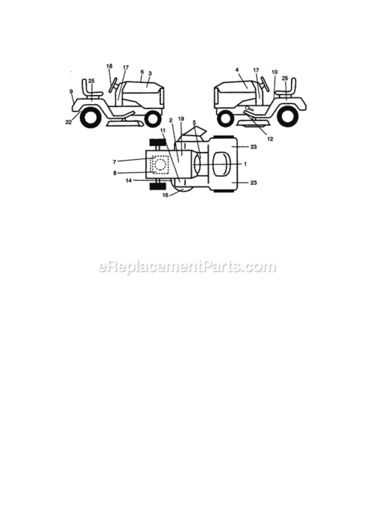 Page G Diagram and Parts List for 917273022  Craftsman Lawn Tractor