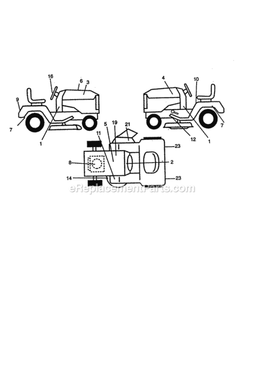 Page G Diagram and Parts List for 917273030  Craftsman Lawn Tractor