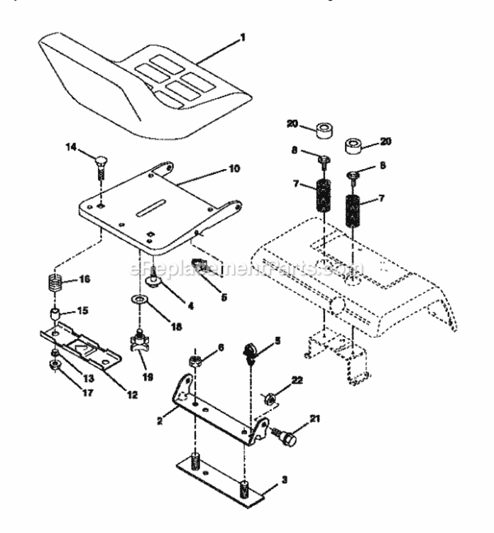 Page F Diagram and Parts List for 917273040  Craftsman Lawn Tractor