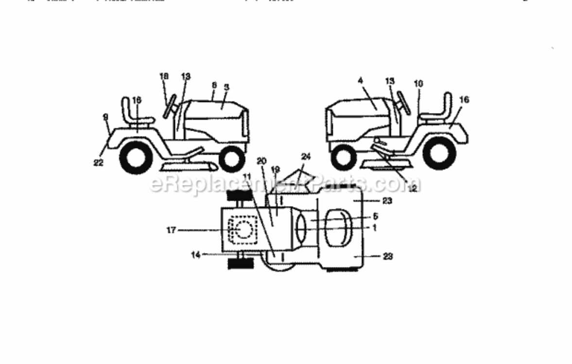 Page G Diagram and Parts List for 917273041  Craftsman Lawn Tractor