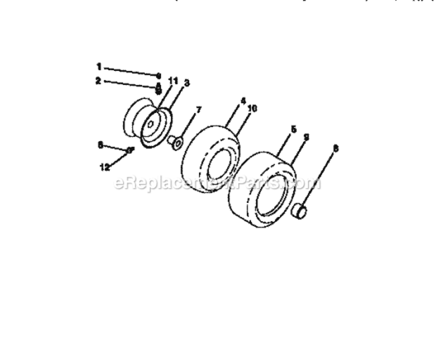 Page H Diagram and Parts List for 917273041  Craftsman Lawn Tractor