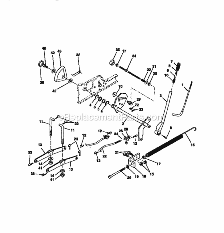 Page I Diagram and Parts List for 917273041  Craftsman Lawn Tractor