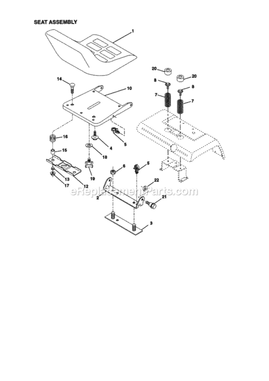 Page F Diagram and Parts List for 917273042  Craftsman Lawn Tractor