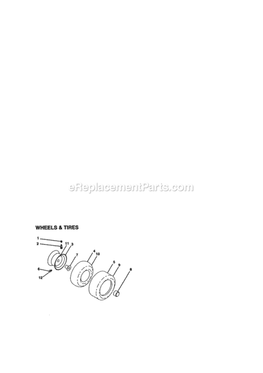 Page H Diagram and Parts List for 917273042  Craftsman Lawn Tractor