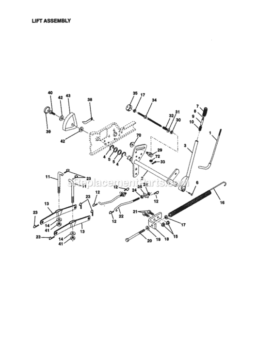 Page I Diagram and Parts List for 917273042  Craftsman Lawn Tractor