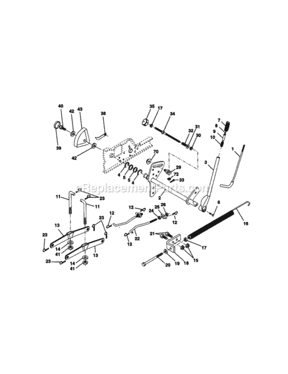 Page I Diagram and Parts List for 917273050  Craftsman Lawn Tractor