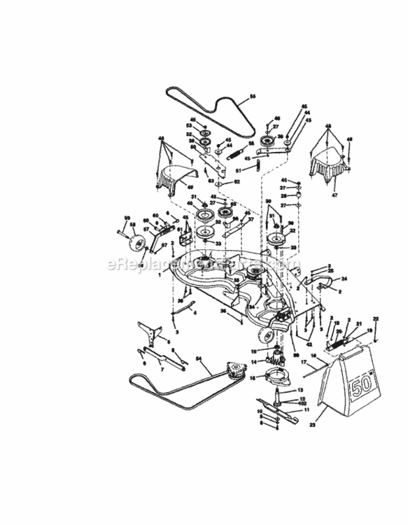 Page J Diagram and Parts List for 917273051  Craftsman Lawn Tractor