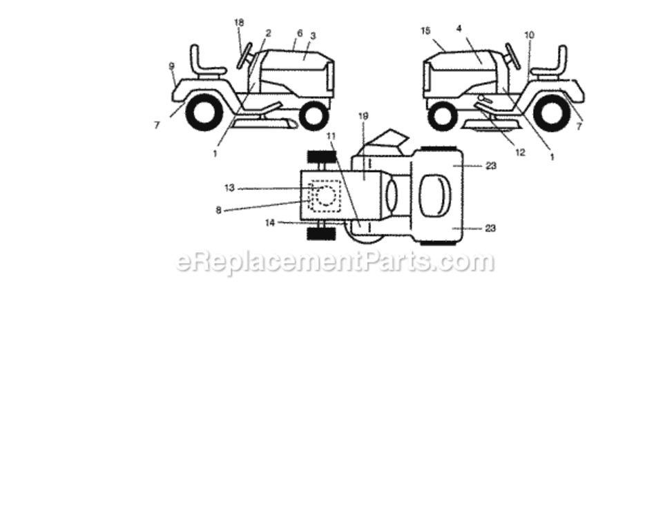 Page G Diagram and Parts List for 917273051  Craftsman Lawn Tractor