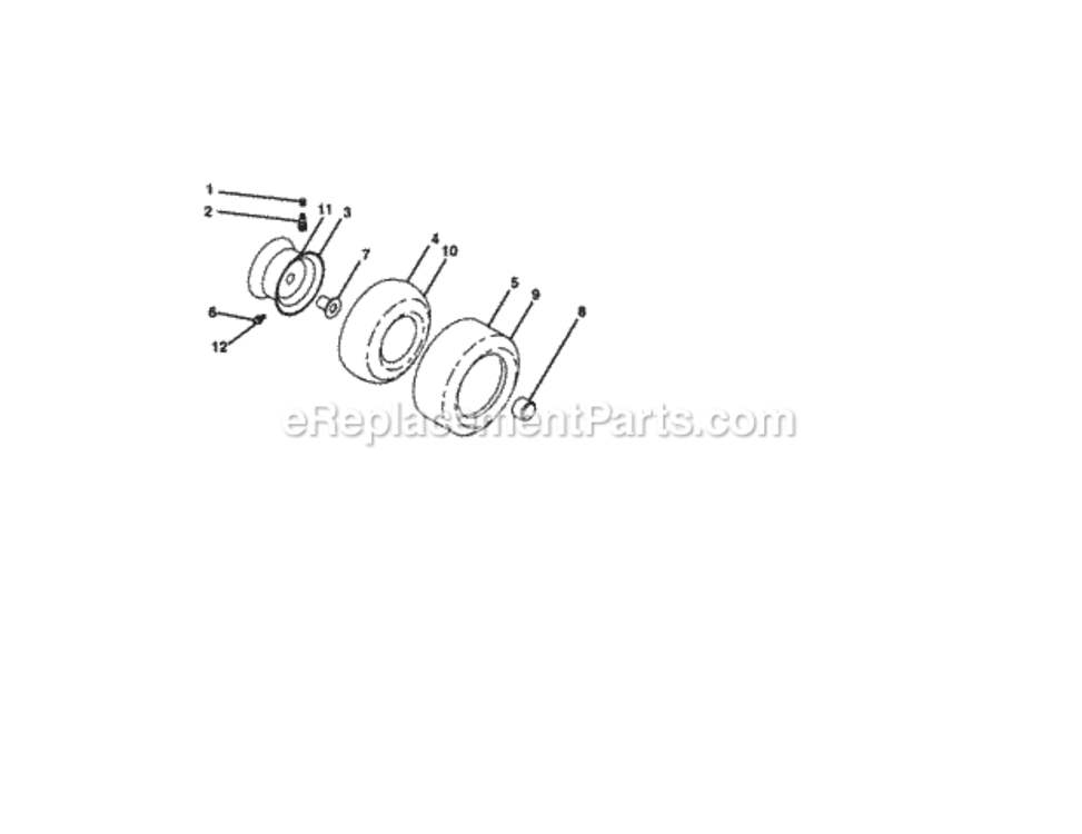 Page H Diagram and Parts List for 917273051  Craftsman Lawn Tractor