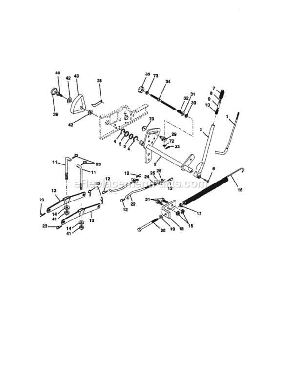 Page I Diagram and Parts List for 917273051  Craftsman Lawn Tractor