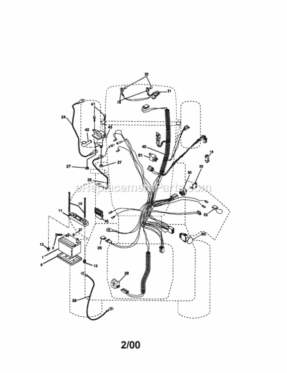 Page A Diagram and Parts List for 917273052  Craftsman Lawn Tractor