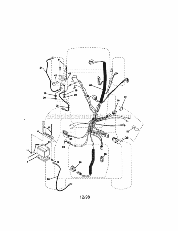 Page A Diagram and Parts List for 917273060  Craftsman Lawn Tractor
