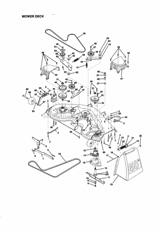 Page J Diagram and Parts List for 917273061  Craftsman Lawn Tractor