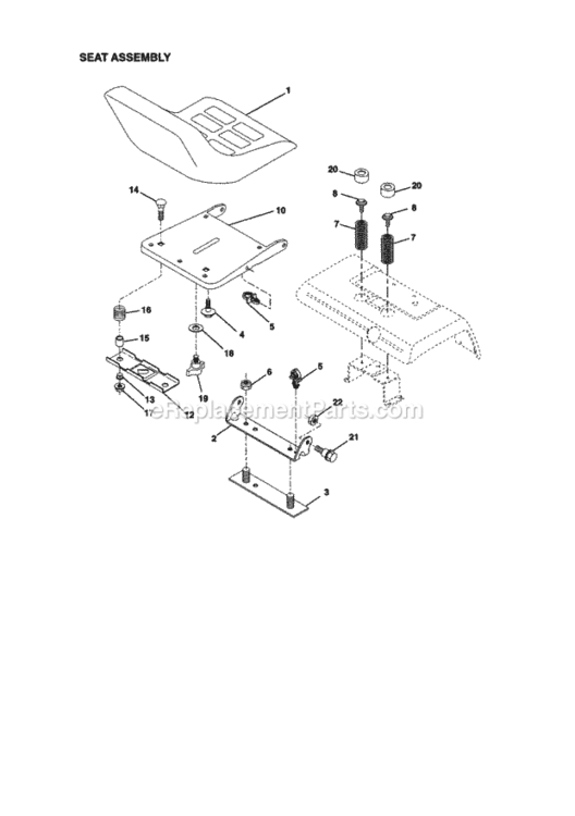 Page F Diagram and Parts List for 917273061  Craftsman Lawn Tractor