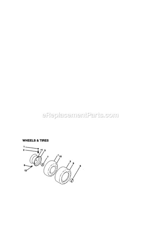 Page H Diagram and Parts List for 917273061  Craftsman Lawn Tractor
