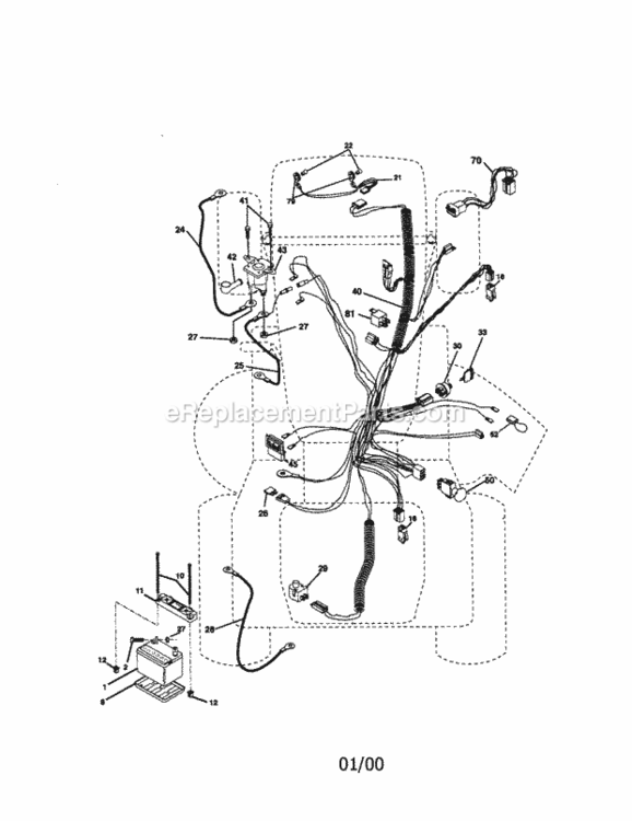Page A Diagram and Parts List for 917273062  Craftsman Lawn Tractor