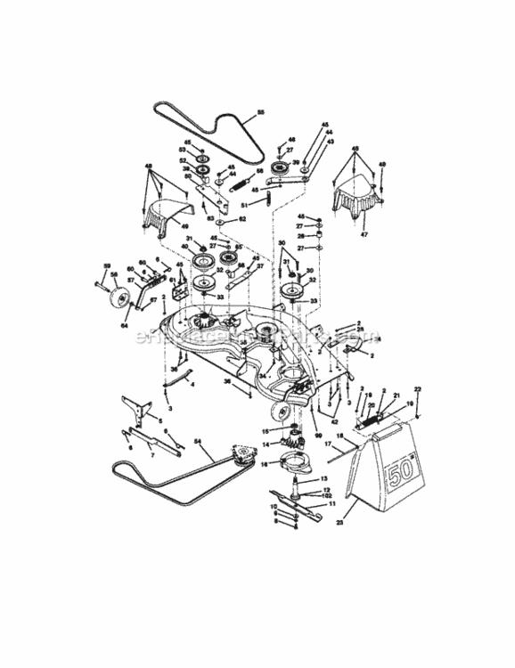 Page J Diagram and Parts List for 917273062  Craftsman Lawn Tractor