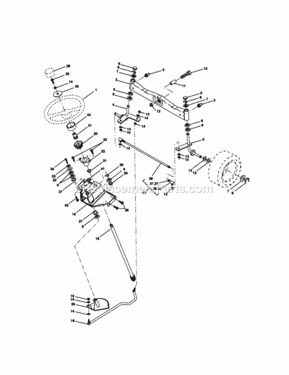 Page D Diagram and Parts List for 917273062  Craftsman Lawn Tractor