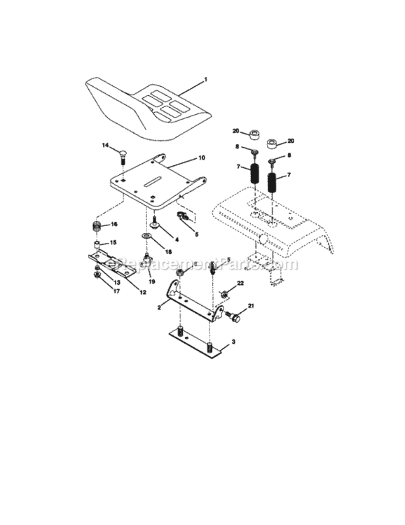 Page F Diagram and Parts List for 917273062  Craftsman Lawn Tractor