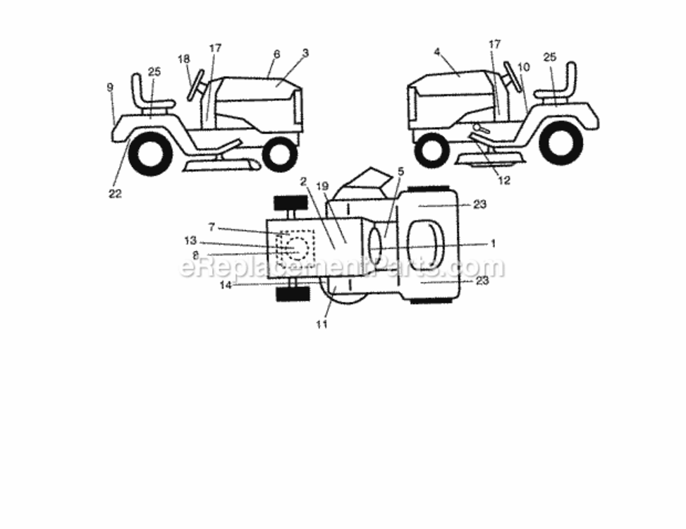 Page G Diagram and Parts List for 917273062  Craftsman Lawn Tractor