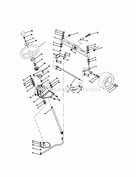 Page D Diagram and Parts List for 917273064  Craftsman Lawn Tractor
