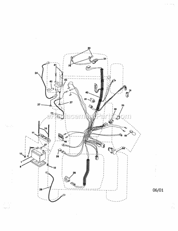 Page A Diagram and Parts List for 917273070  Craftsman Lawn Tractor