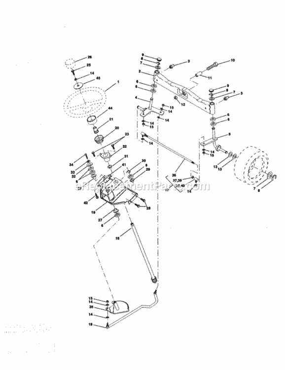 Page D Diagram and Parts List for 917273070  Craftsman Lawn Tractor