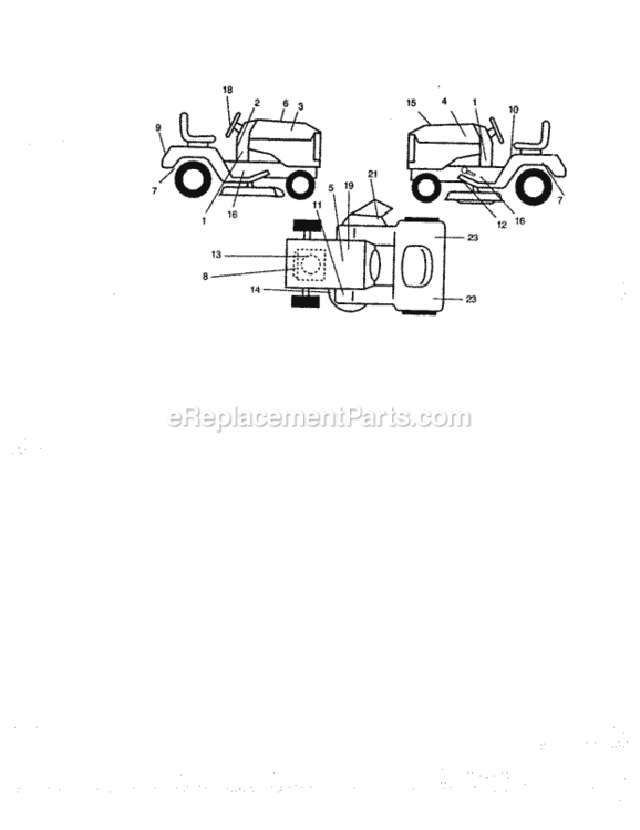 Page F Diagram and Parts List for 917273070  Craftsman Lawn Tractor