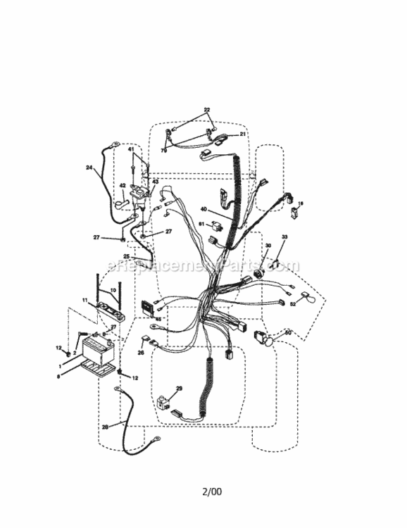 Page A Diagram and Parts List for 917273090  Craftsman Lawn Tractor