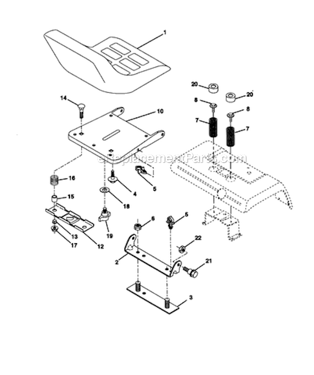 Page F Diagram and Parts List for 917273100  Craftsman Lawn Tractor