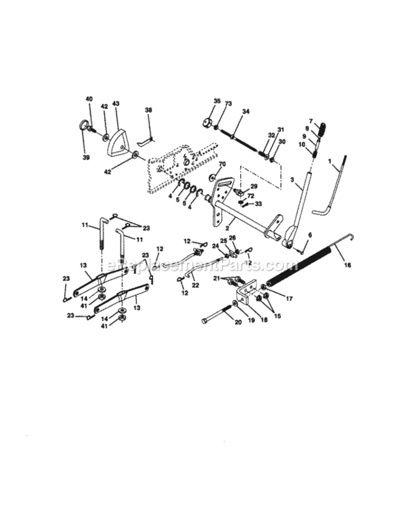 Page I Diagram and Parts List for 917273101  Craftsman Lawn Tractor