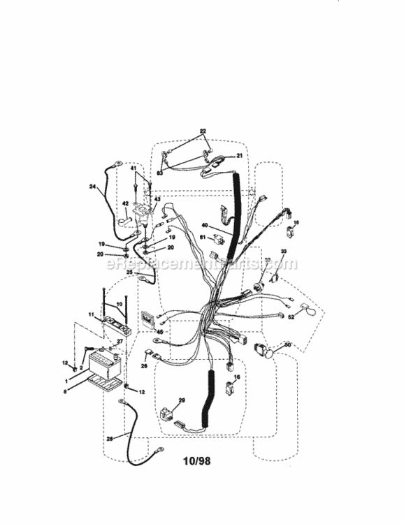 Page A Diagram and Parts List for 917273110  Craftsman Lawn Tractor