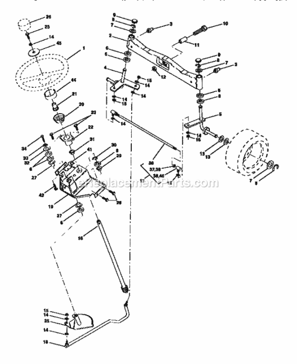 Page D Diagram and Parts List for 917273110  Craftsman Lawn Tractor