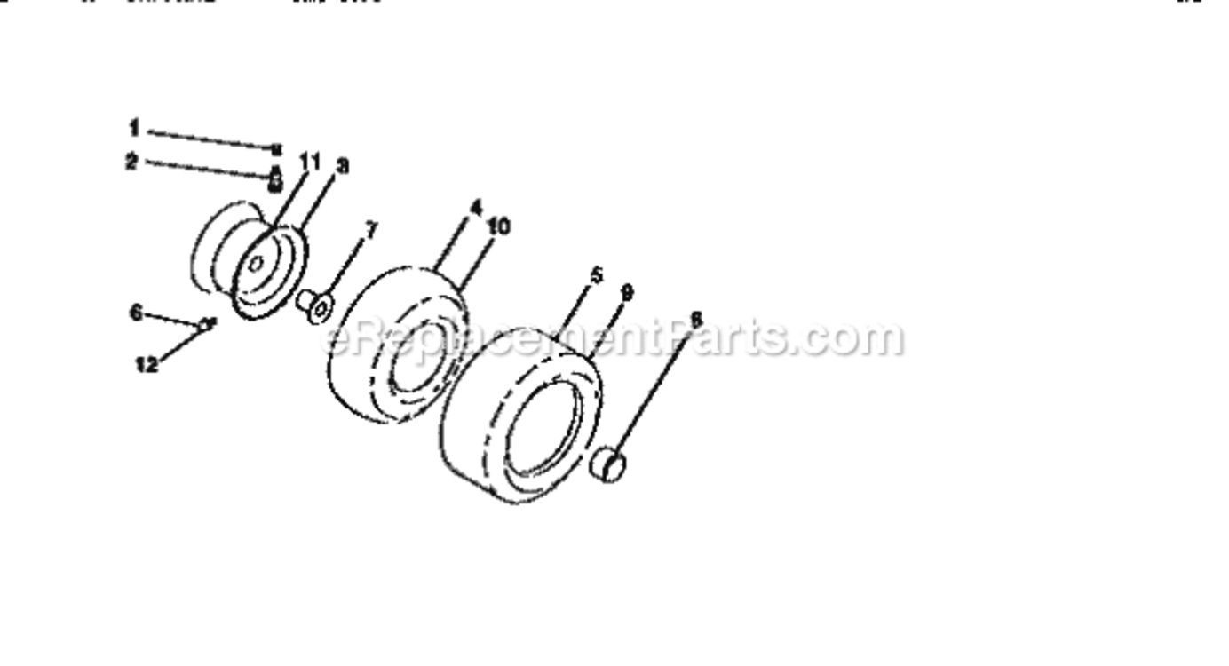 Page H Diagram and Parts List for 917273110  Craftsman Lawn Tractor