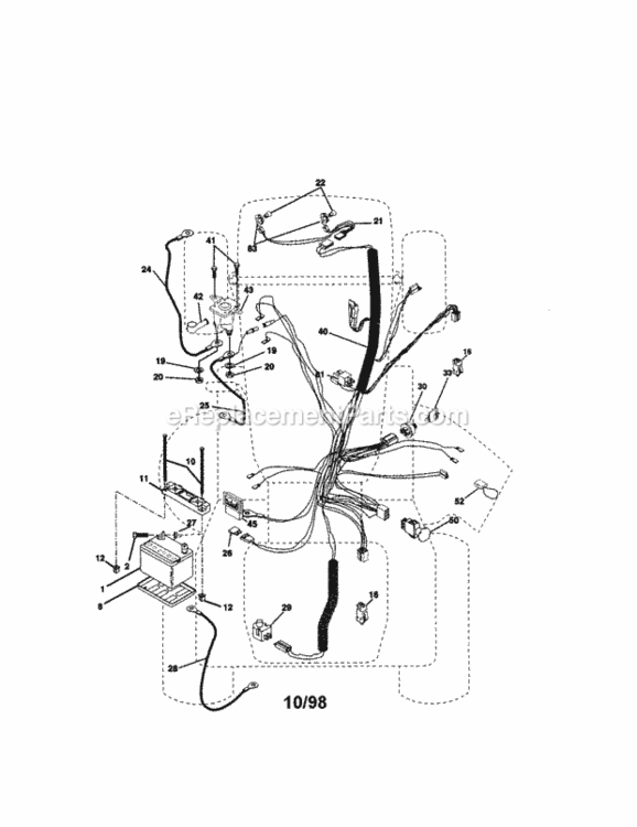 Page A Diagram and Parts List for 917273111  Craftsman Lawn Tractor