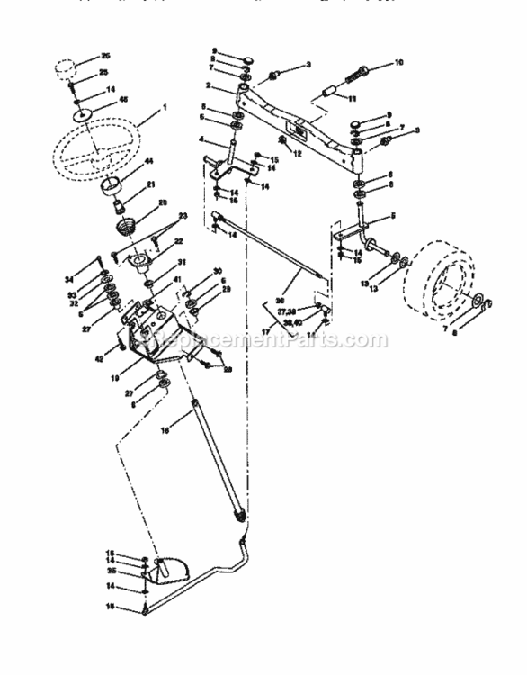 Page D Diagram and Parts List for 917273111  Craftsman Lawn Tractor