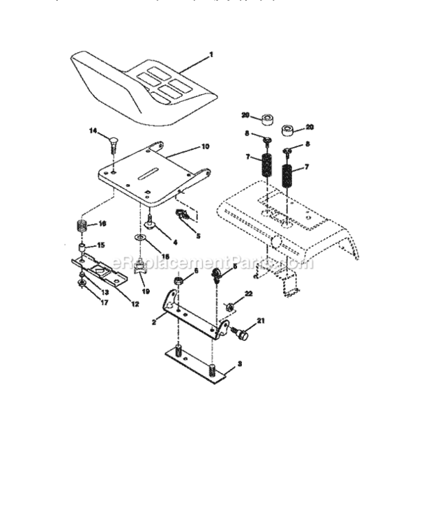 Page F Diagram and Parts List for 917273111  Craftsman Lawn Tractor