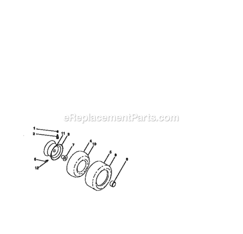 Page H Diagram and Parts List for 917273111  Craftsman Lawn Tractor