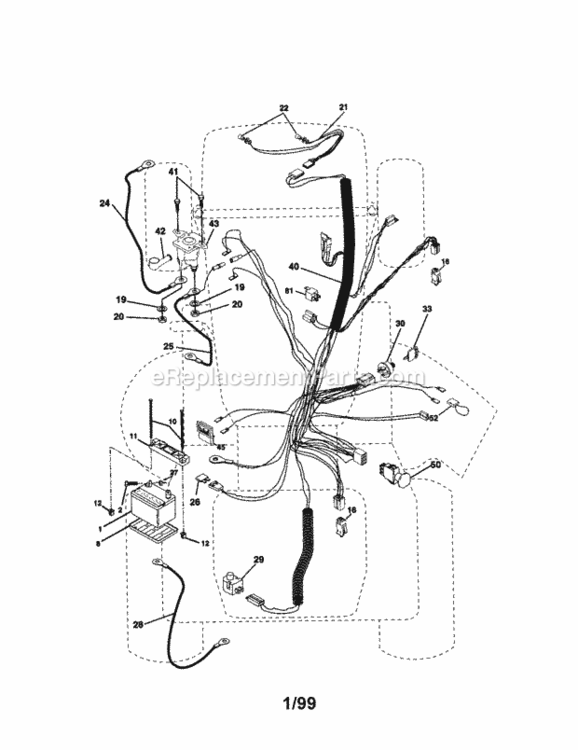 Page A Diagram and Parts List for 917273114  Craftsman Lawn Tractor