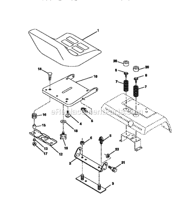 Page F Diagram and Parts List for 917273120  Craftsman Lawn Tractor