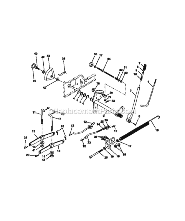 Page I Diagram and Parts List for 917273120  Craftsman Lawn Tractor