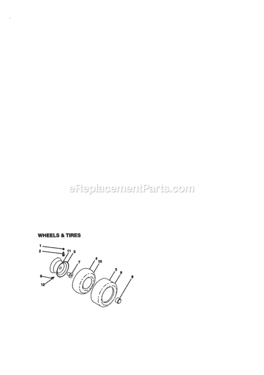 Page H Diagram and Parts List for 917273122  Craftsman Lawn Tractor