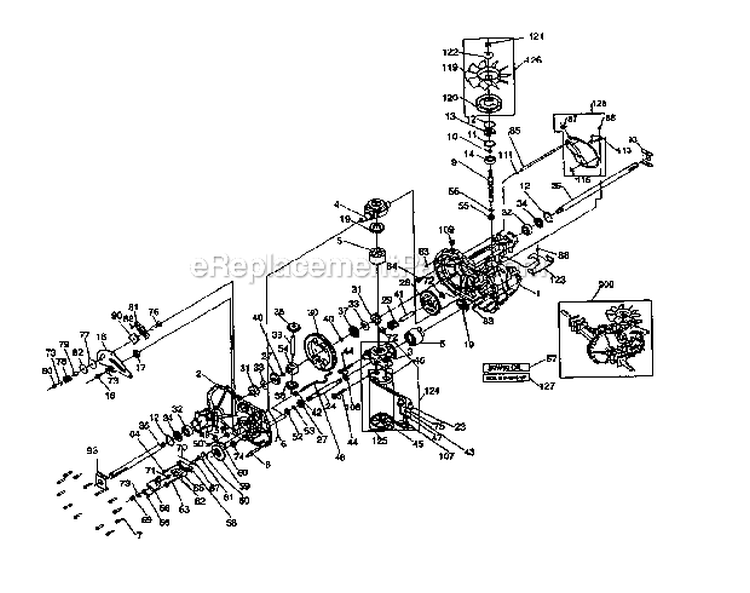 Page K Diagram and Parts List for 917273180  Craftsman Lawn Tractor